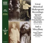 William Shakespeare Great Historical Shakespeare Recordings (CD)