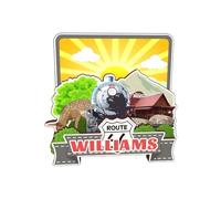 Williams Arizona USA America - Imán de madera para nevera, lindo 3D, recuerdos de viaje de ciudad, manualidades, calcomanías hechas a mano para nevera, decoración para el hogar, colección de regalo