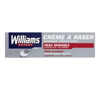 Williams - Crema de afeitar para tejón para piel sensible, tubo de 100 ml