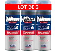Williams Espuma Afeitar Piel Sensible - 3 Recipientes de 200 ml - Total: 600 ml