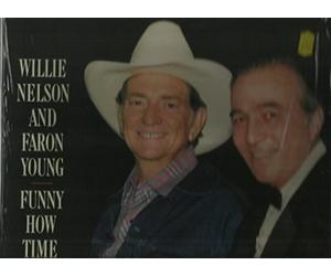 WILLIE NELSON & FARON YOUNG - WILLIE NELSON & FARON YOUNG funny how time slips away COLUMBIA 39484 (LP vinyl record)
