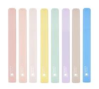 Willingood Rotuladores fluorescentes pastel de la Biblia, juego de resaltadores con punta de cincel suave, 8 unidades, Dry Fast, rotuladores de Biblia para papel fino, planificador de diario