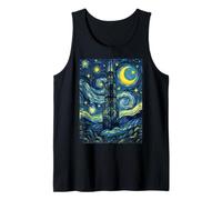 Willis Tower Chicago Noche Estrellada Historia del Arte Presente Camiseta sin Mangas