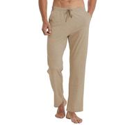 WILLIT Pantalones de chándal para hombre, de algodón, pantalones de yoga, pantalones de chándal abiertos, pantalones deportivos atléticos, lounge para hombre, con bolsillos, Harina de avena, S