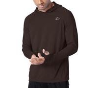 WILLIT Sudadera con capucha para hombre UPF 50+ con protección solar Rashguard con capucha Camiseta de manga larga SPF para pesca al aire libre, correr, caminar, ligero, XL