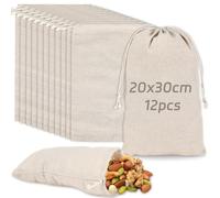 Williyatt Sacos amarillos 12 sacos amarillos de 20x30cm, bolsas pequeñas con confeti, fiesta de dulces de boda, baile de maquillaje