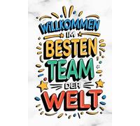 Willkommen Im Team: Willkommensgeschenk für neue Kollegen - Liniertes Notizbuch A5 für den Start im neuen Job