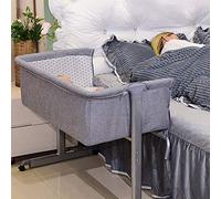 Willonin - Cuna cododo con colchón y mosquitera, 2 en 1, Cama Co-sleeping para Recién Nacido y Bebé de 1 a 36 meses (96 x 57 x 77 cm)