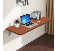 Willonin - Mesa de pared plegable para ordenador portátil, escritorio de trabajo montado en la pared con soportes para ganar espacio, escribir, comer, 60 x 30 x 1,6 cm