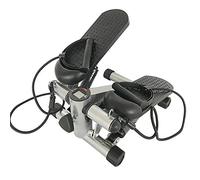 Willonin Stepper con pantalla LCD y bandas de potencia, Stepper con paso hler 2 expansores, para casa, multifunción para fitness cardio (gris oscuro)