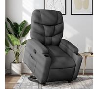 Willood Sillón reclinable elevable de Tela Gris Oscuro