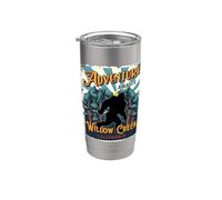 Willow Cr alifornia USA Sasquatch Bigfoot Pie grande Vaso térmico de acero inoxidable de doble pared