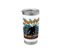Willow Cr alifornia USA Sasquatch Bigfoot Pie grande Vaso térmico de acero inoxidable de doble pared