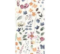 Willow Creek Press, Agenda mensual de bolsillo femenina floral 2026, 8,9 x 16,5 cm, calendario perpetuo con encuadernación en espiral