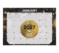 Willow Creek Press, Celestial - Almohadilla de escritorio 2027 de 17 x 12 pulgadas