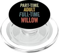 Willow Personalized Retro Girls Part-Time Willow Name PopSockets PopGrip para MagSafe
