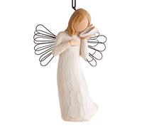 Willow Tree Figura de ángel con caracola para Colgar, Home & Navidad Deco, Enesco