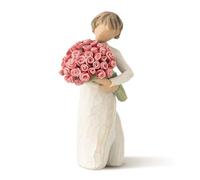 Willow Tree Figura de niña con Flores, Home Deco, Enesco