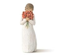 Willow Tree Figura de niña con Flores, Home Deco, Enesco