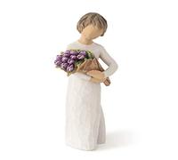 Willow Tree Figura de niño con Flores, Home Deco, Enesco