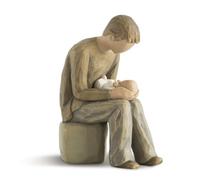 Willow Tree Figura de Padre con Hijo, Home Deco, Enesco | Figura de resina pintada a mano, esculpida por la artista Susan Lordi, celebra las relaciones familiares amorosas