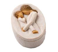 Willow Tree Tenderness, atesorando un momento tranquilo de maternidad, para joyas, notas, tesoros, para reconocer amor y aprecio, caja de recuerdo esculpida pintada a mano