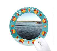 Willow viento Mouse Pad mousepad redondo de goma de regalo de Navidad