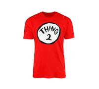 WillowGifts Camiseta Thing 1 Thing 2 - Novedad del Día Mundial del Libro Biblioteca Dibujos Animados Humanos Gemelos One Two Mischief Reckless Cheeky Naughty Box Adultos Niños Regalo, Cosa dos, 5-6