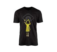 WillowGifts Little Nightmares Camiseta de terror para videojuegos, videojuegos, con logotipo de mercancía, novedad, regalo de regalo, cumpleaños, hombres, mujeres, niñas, adultos y niños, Negro,