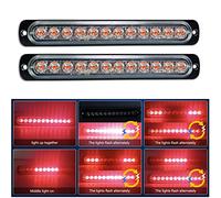 Willpower 12 LED Luz Estroboscópica Emergencia, Advertencia 12V 24V Rojo