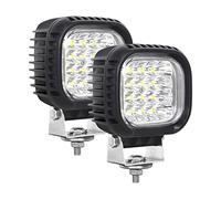 Willpower 2 focos LED de 5 pulgadas para tractor, 60 W, 12 V, 24 V, luz de trabajo LED 6000 K, color blanco, IP67, impermeable, luces todoterreno, luces antiniebla para conducción, para camión, barco