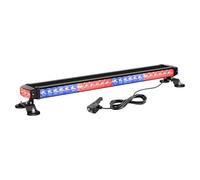 Willpower 26" 30 Leds Magnética Barra LED, Luz Estroboscópica 12V 24V | Azul Rojo, Faro Baliza de Advertencia de Emergencia, Antiniebla Para Tractor Camión Coche ATV 4x4 Todoterreno Vehículo
