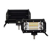 Willpower 2pc 13cm 72W Focos Led Tractor Estroboscópicas Faros Led Trabajo 12V Impermeable Faro de Led 6000K 7D Faros de Niebla para Tractores Coche 4x4 Barco Off Road Camino 4WD