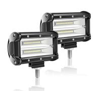 Willpower 2pc Foco LED Tractor 13cm 72W 12V Impermeable IP67 Spot 6000K 7D Faro de Trabajo y Niebla para Tractores Coche 4x4 Barco Off Road Camino ATV UTV SUV 4WD