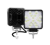 Willpower 2pcs Focos LED Tractores 4 pulgadas 48W Faros Led 12V 24V Luz de Trabajo LED Antiniebla LED para 4x4 Coche Camión Barco Offroad Auto, IP67, 3000K 6000K Doble Color, Plaza