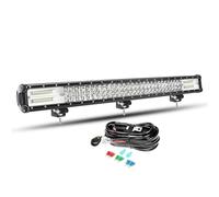 Willpower Barra de luz LED de 28 pulgadas de 396 W con arnés de cableado, haz combinado de inundación, luces de trabajo antiniebla, luces de conducción todoterreno para 4x4, camión, tractor, barco,