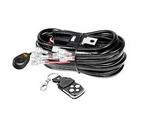 Willpower Estroboscópica Cableado de Barra LED, 12V 40A 16AWG Kit de Cableado Arnés del Interruptor Relé de Fusible ON-Off Cables para Lámpara Trabajo Faro 4x4 Coche Camión (4 Luces)
