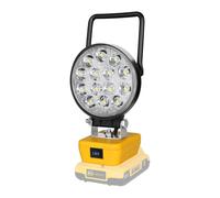Willpower Foco LED para Batería Dewalt 18V, Luces de Trabajo Portátiles Recargables, 42W 4,200LM, Lámpara LED para Camping Pesca Emergencia con Conector de Tipo C y Carga USB (Sin Batería)