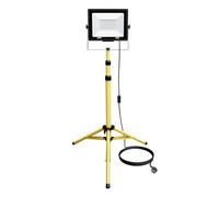 Willpower Focos LED Trabajo Portátil 100W, Proyector LED con Trípode Telescópico 10000LM Foco de Construcción IP66 para Obras Fiestas Jardín Garaje Interior Exterior, 3M Cable con Enchufe, 6000K