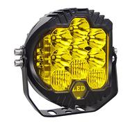 Willpower Focos Led Tractor 13cm 5" 50W 12V 24V Faro de Trabajo 4x4 | Faro Antiniebla Luz IP67 Impermeable, 3500K Ámbar, para Coche Camion Quad SUV ATV UTV Offroad Barco