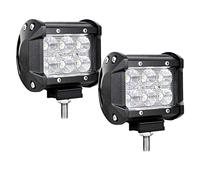 Willpower Led Light Bar, 2PCS 4Inch 18W Flood Cree Led Pods 1260lm Off Road Driving Fog Work Lights for Rzr ATV UTV SUV Truck Boat Motorcycle