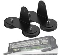 Willpower Los soportes de montaje magnéticos de 2 piezas se adaptan a barras de luces LED, adecuados para montar en capós y barras de techo de SUV, camiones y automóviles.