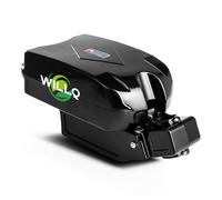 WILLQ Batería Bicicleta eléctrica 36V 10Ah con Forma Rana para Montaje en la tija del sillín batería Iones Litio con Soporte Compatible con Kit conversión Motor 100W 250W 360W