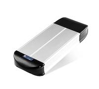 WILLQ Batería Bicicleta eléctrica para portaequipaje Trasero 36V 48V Paquete de batería de Litio de 12Ah 15Ah 18Ah para Motor de Bicicleta de montaña 850W 650W 500W 250W,No Rack,48V12Ah