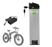 WILLQ Batería de Repuesto para Bicicleta eléctrica de 48 V, 10,4 Ah, 12,8 Ah, 14 Ah, de Litio, para Motor de Patinete eléctrico Plegable de 250 W, 500 W y 700 W.,48v12.8ah