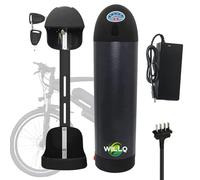 WILLQ Batería Iones Litio Plegable Bicicleta eléctrica 48V 36V 8Ah 10Ah 13Ah con Forma Botella con Cargador y BMS para Motor de Bicicleta eléctrica 100W 250W 350W 500W 650W,48v10ah
