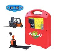 WILLQ Batería LiFePO4 para montacargas de 48 V, 15 Ah, 20 Ah, batería de Litio de 24 V, 20 Ah, 30 Ah, 40 Ah para transpaletas eléctricas, baterías de Repuesto de Respaldo, Accesorio,48v20ah
