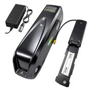 WILLQ Batería Litio extraíble 48V/36V 13Ah para Montaje en el Tubo Diagonal Bicicletas eléctricas Motos eléctricas o Kits Motor para Bicicletas montaña Incluye Cargador y Base 5 Pines,36v13ah