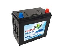 WILLQ Batería Litio Recargable 12V con función Start-Stop para automóviles | Batería LiFePO4 para automoción de alto rendimiento 12V 50Ah, 60Ah, 70Ah, 80Ah, 90Ah, 100Ah, 110Ah sin mantenimiento