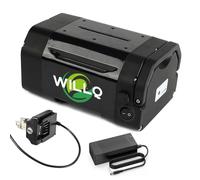 WILLQ Batería Repuesto Bicicleta eléctrica 36V 10,4Ah 11,6Ah 12,8Ah Paquete baterías Litio para tija sillín para Motores Bicicleta montaña/Scooter de Movilidad 100W-450W,36v12.8ah